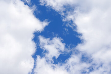 Summer blue sky cloud gradient light white background. Beauty clear cloudy in sunshine calm bright winter air bacground