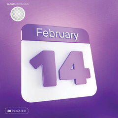 Calendar February 3d premium