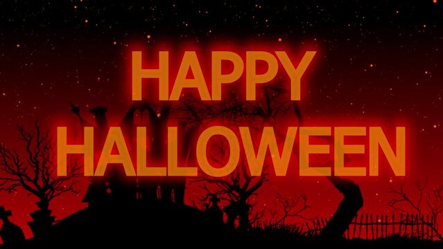 Happy Halloween Flicker Title Animation