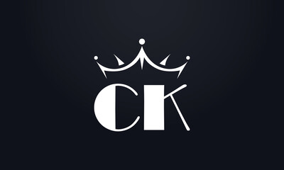 King crown logo design vector and extra bold queen symbol