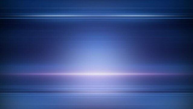 Abstract loop glow Blue horizontal gradient line motion background