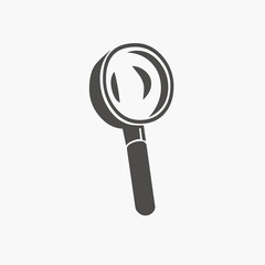 Magnifying glass, magnifier, search icon vector isolated. loupe, glass, find, zoom symbol