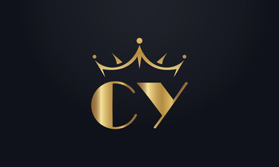 King crown logo design vector and extra bold queen symbol