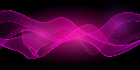 Modern wave abstract background design element - curves banner