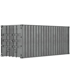 3d rendering illustration of a closed shipping container