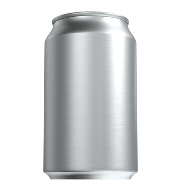 3d rendering illustration of a closed soda can