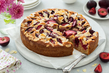  plum and almond cake
