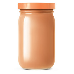 Salad glass Bottle,  isolated on white