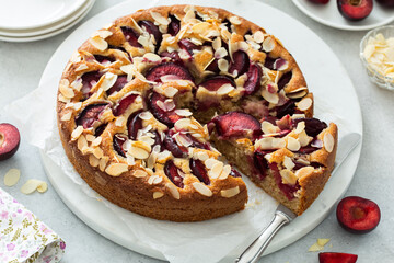  plum and almond cake