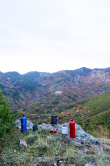 Making tea in the mountains.