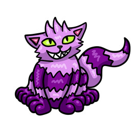 Stylized Funny Cheshire Cat