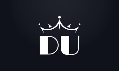 King crown logo design vector and extra bold queen symbol