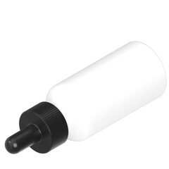 3d rendering illustration of an opaque dropper bottle