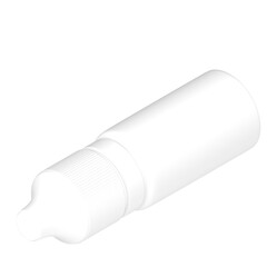 3d rendering illustration of an opaque dropper bottle