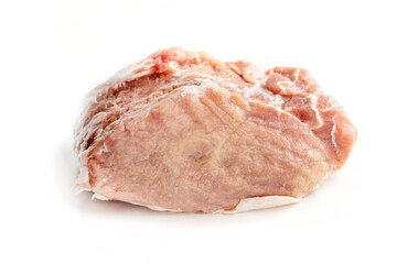 Raw pork isolated on white background. food concept. meat