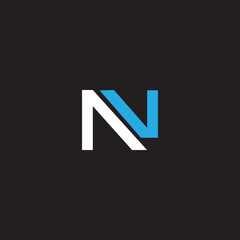 Initial n letter logo design template