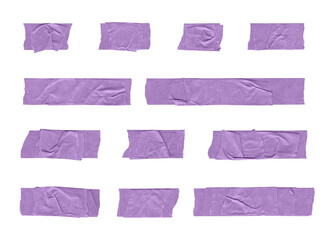 adhesive tape strips on transparent background, extracted, png