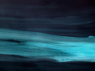 Blue night art painting.Abstract modern painting landscape. 