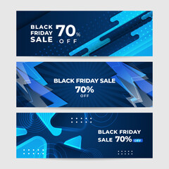 Black Friday sale design template with blueish theme. Design template for Black Friday sale banner. Blue black Friday discount with with place for text and price tag. Vector illustration.