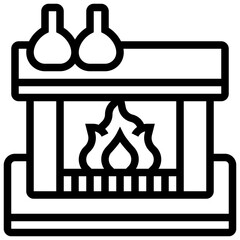 Fireplace icon