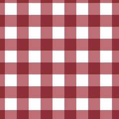 Classic checkered seamless pattern. Geometric gingham background. Autumnal color. Vector illustration, flat design