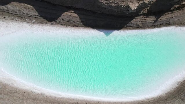 aerial view of yadan landform in gansu province