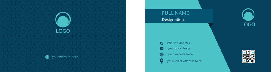 Elegant minimal professional business card design.