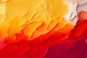 Türaufkleber Hintergrundmaterial: orangefarbener Aquarell-Texturhintergrund © おでんじん