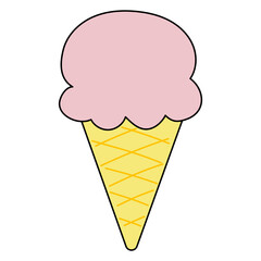 Summer ice cream Filled Clipart, Beach