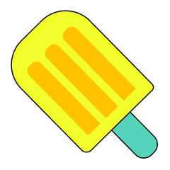 Summer ice cream Filled Clipart, Beach