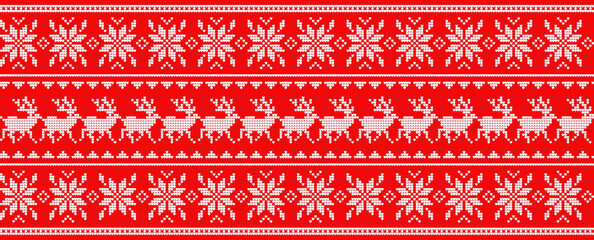 christmas seamless pattern with snowflakes