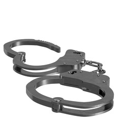 Obraz premium 3d rendering illustration of handcuffs
