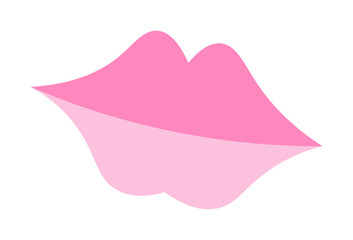 Cartoon woman lips. Vector illustration
