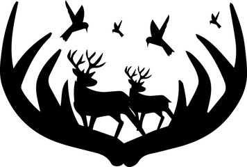 Christmas deer design