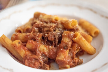 Pasta with Sauce In Bowl