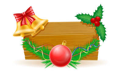 christmas and new year banner design vector illustration