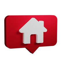 home 3d render icon