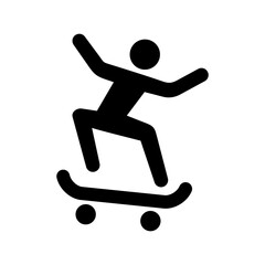 skateboard vector icon