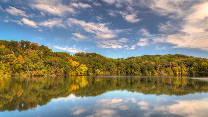 Little Falls Lake at Willow River State Park - obrazy, fototapety, plakaty
