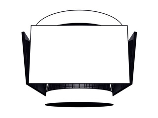 Jumbotron with blank displays, isolated  - 536107130