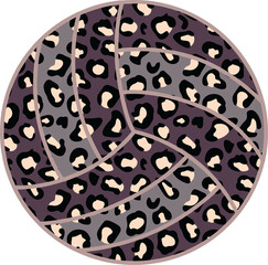 Volleyball Leopard Background Ornament Decoration