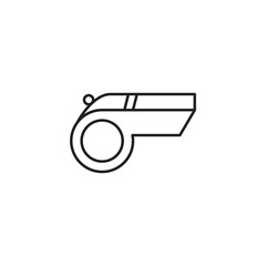 Whistle Icon Vector Illustration Flat Design Trendy