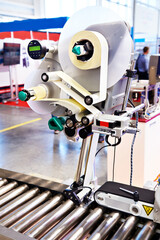 Labeling machine on exhibition