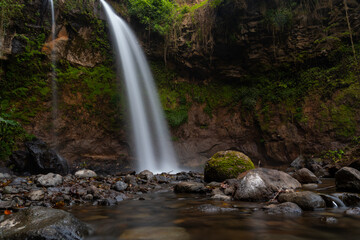 Naklejka na ściany i meble The beautiful scenery of Waterfall in Udzungwa 