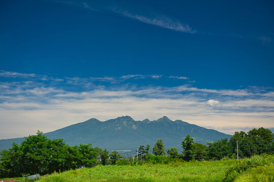 Mt. Yatsugatake from Akeno in summer