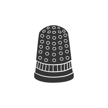 recommend clip art: Thimble Icon Silhouette Illustration. Sewing Vector Graphic Pictogram Symbol Clip Art. Doodle Sketch Black Sign.