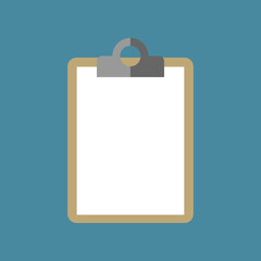 Mockup. Tablet for documents on a blue background, vector.