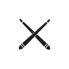 Biliard Cue Icon Vector Illustration Flat Design Trendy