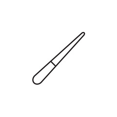 Biliard Cue Icon Vector Illustration Flat Design Trendy