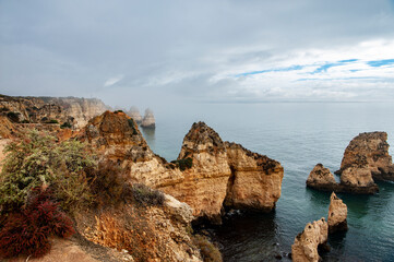 The rock formation of Ponta de Piedade - Lagos - Portugal.

